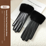 Women's Soft Suede Winter Gloves