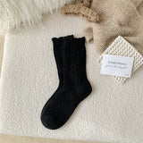 Japanese Style Wool Mid-Calf Socks