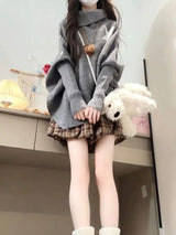 Oregelbunden polotröja för kvinnor