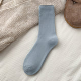 Plush Mid-Calf Cotton Socks