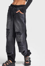 Street-Style Pants with Contrast Stitching