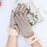 Cashmere Touch Screen Gloves in the Korean Style