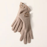 Soft Cashmere Driving Gloves with Touch Screen