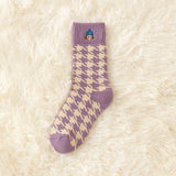 Женские утолщенные зимние носки на флисовой подкладке