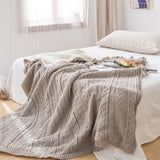 European Style Retro Knitted Sofa Blanket
