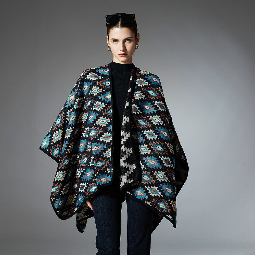 Vibrant Ethnic-Style Shawl