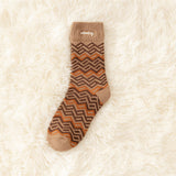 Женские утолщенные зимние носки на флисовой подкладке