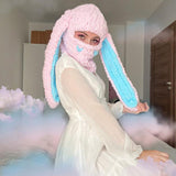 Gorro cálido de lana gruesa tejido a mano