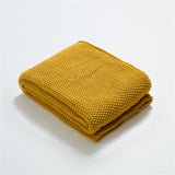 Coperta per divano lavorata a maglia in ciniglia nordica