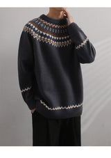 Nordic Pullover Sweater with Loose Fit