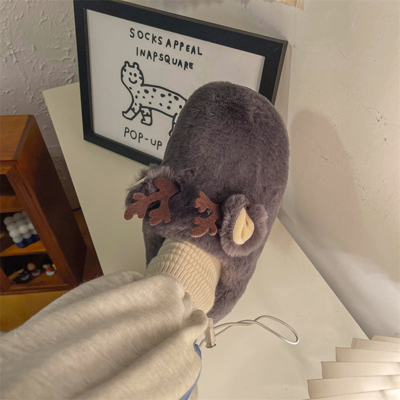 One-Word, Two-Wear Cotton Slippers