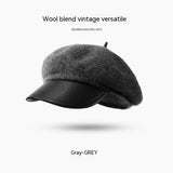 Vintage Wool Blend Painter Beret