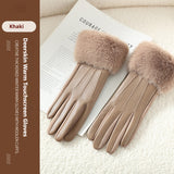 Women's Soft Suede Winter Gloves