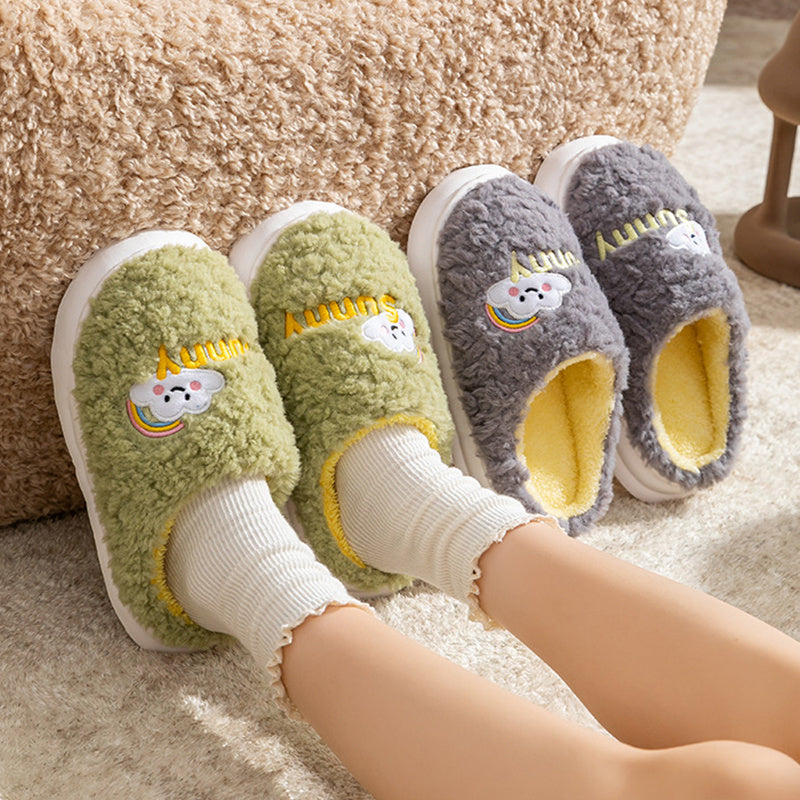 Cute Cartoon Plush Home Slippers