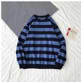 Maglione pullover retrò con colori a contrasto per donna