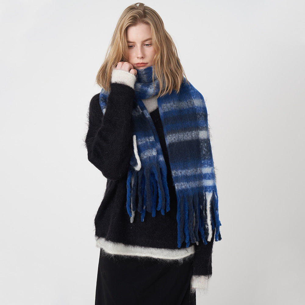 Classic Plaid Artificial Cashmere Scarf