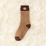 Женские утолщенные зимние носки на флисовой подкладке
