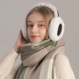 Plush Earmuff Scarf Gloves Set for Women