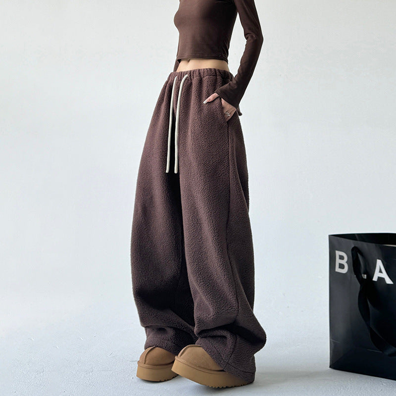 Winter Wide-Legged Cashmere Pants