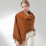 High-End Wool Cloak Scarf for Women