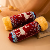 Knit Wool Gloves with Fleece Lining for Winter