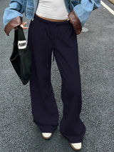 All-Match Draped Sports Casual Trousers