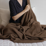 Nordic Solid Color Knitted Sofa Blanket