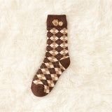 Женские утолщенные зимние носки на флисовой подкладке